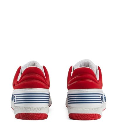Gucci Basket Low-Top Sneakers White Red