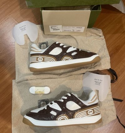 GUCCI Basket Nojum Alligator Sneaker