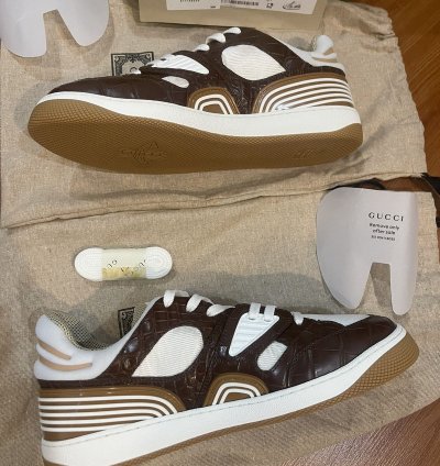 GUCCI Basket Nojum Alligator Sneaker