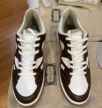 GUCCI Basket Nojum Alligator Sneaker