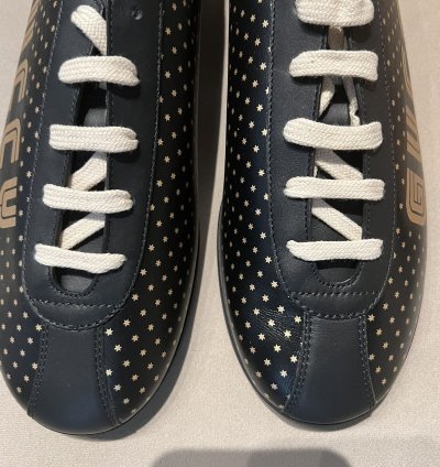 Gucci black gold star sneaker
