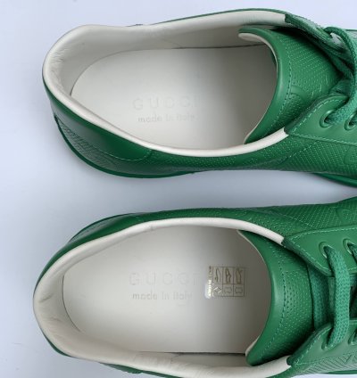 Gucci BNIB Green GG Ace Low-Top Sneaker