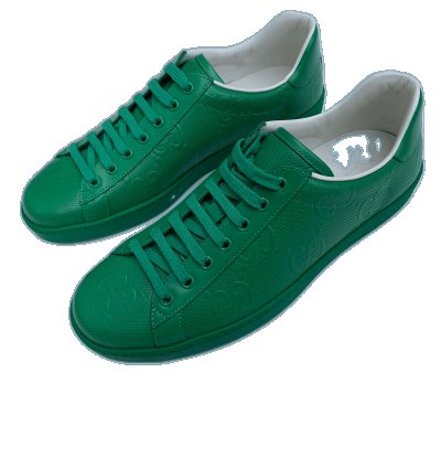 Gucci BNIB Green GG Ace Low-Top Sneaker