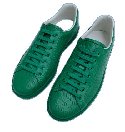 Gucci BNIB Green GG Ace Low-Top Sneaker
