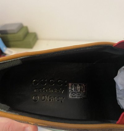 Gucci Disney GG Monogram Mickey Mouse Slip-Ons