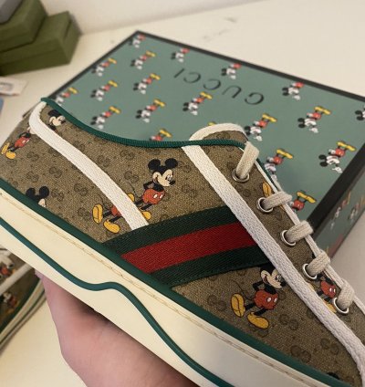 Gucci Disney Tennis 1977 GG Monogram Sneakers