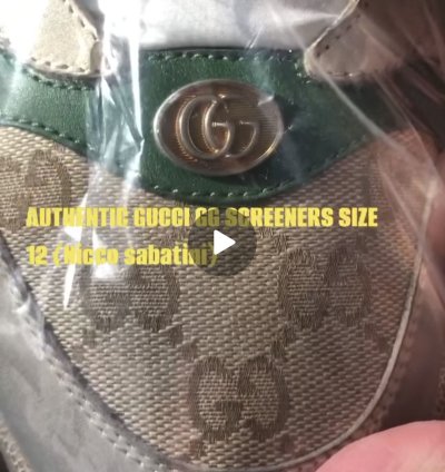 Gucci distressed GG screener
