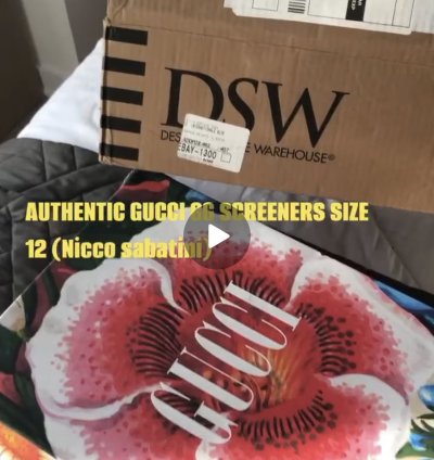 Gucci distressed GG screener