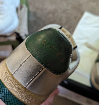 Gucci distressed screener sneaker