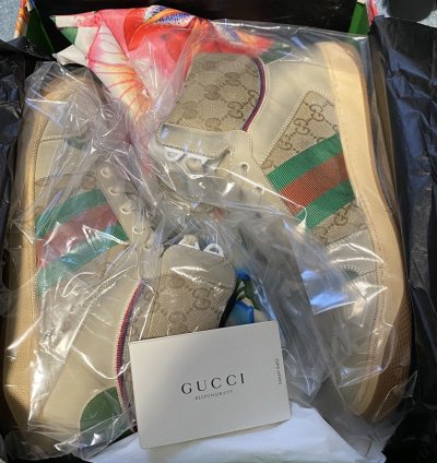 Gucci distressed sneakers