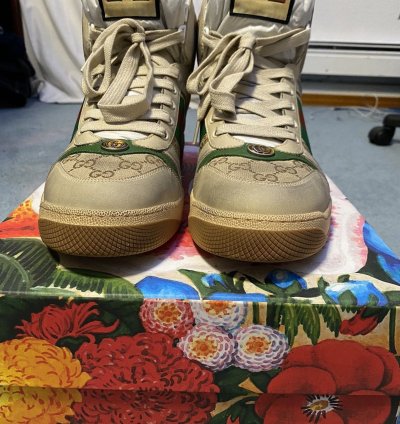 Gucci distressed sneakers