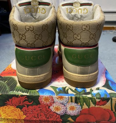 Gucci distressed sneakers