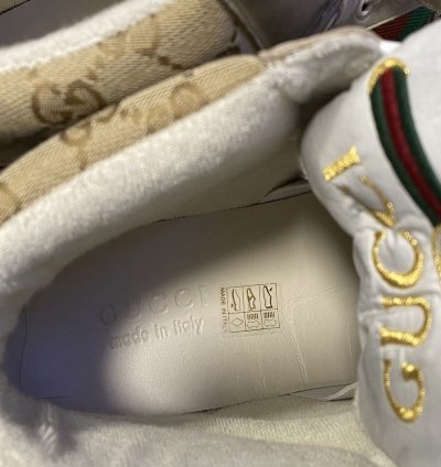 Gucci distressed sneakers