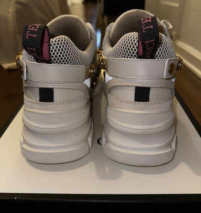 Gucci Flashtrek Crystal and Leather Sneaker