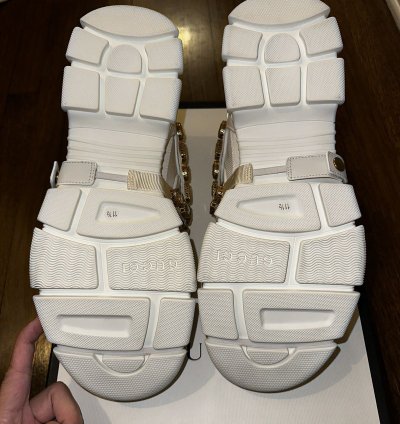 Gucci Flashtrek Crystal and Leather Sneaker
