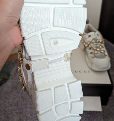 Gucci flashtrek crystal sneakers boots
