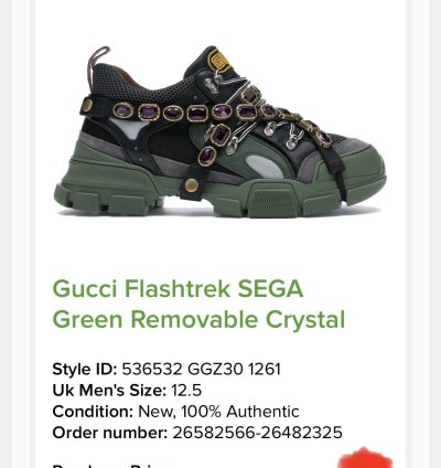 Gucci Flashtrek Crystals