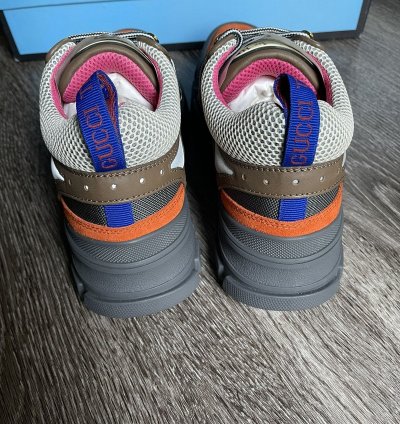 Gucci Flashtrek Grey Orange Sneaker Boot