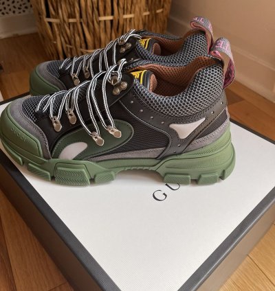 Gucci Flashtrek Low Sega Green Sneakers