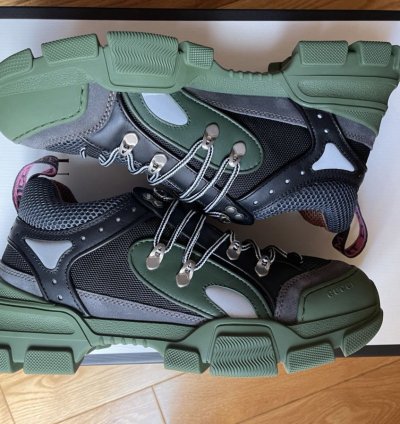 Gucci Flashtrek Low Sega Green Sneakers