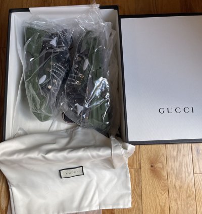 Gucci Flashtrek Low Sega Green Sneakers