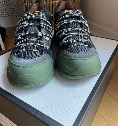 Gucci Flashtrek Low Sega Green Sneakers