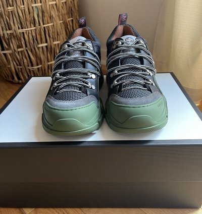 Gucci Flashtrek Low Sega Green Sneakers