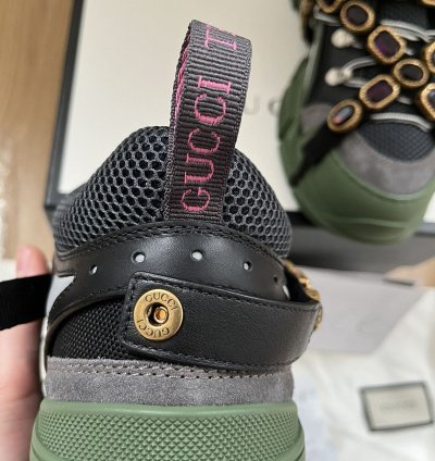Gucci Flashtrek SEGA Green Removable Crystal