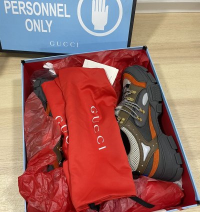 Gucci Flashtrek SEGA Leather Suede