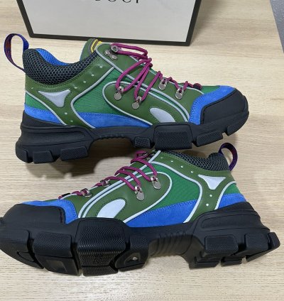 Gucci Flashtrek Sneakers Green Blue
