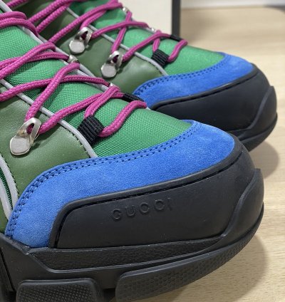 Gucci Flashtrek Sneakers Green Blue