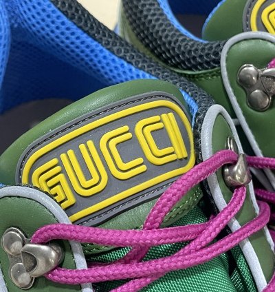 Gucci Flashtrek Sneakers Green Blue