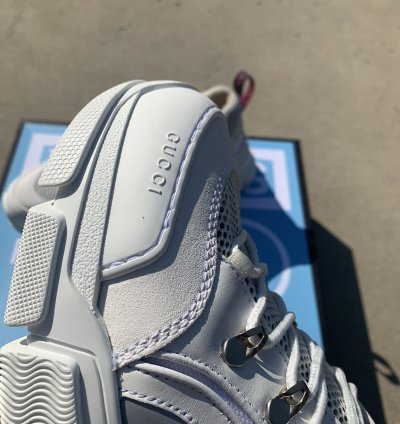 Gucci Flashtrek White Leather Sneakers
