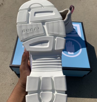 Gucci Flashtrek White Leather Sneakers