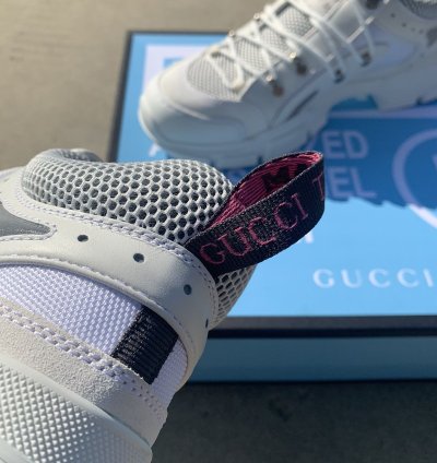 Gucci Flashtrek White Leather Sneakers
