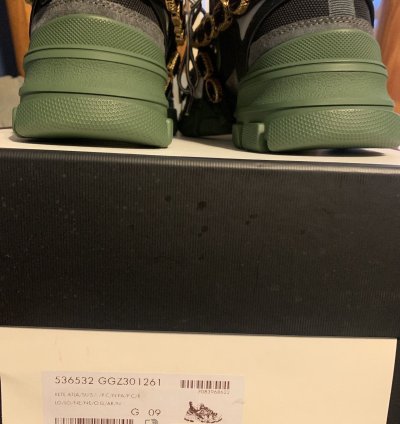 GUCCI FLESHTREK SEGA GREEN REMOVABLE CRYSTAL