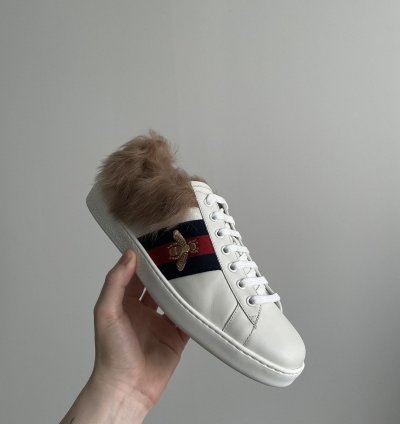 Gucci Fur Bee Ace sneaker