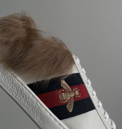 Gucci Fur Bee Ace sneaker