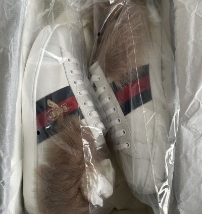 Gucci Fur Bee Ace sneaker