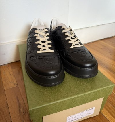Gucci GG Leather Embossed Sneaker