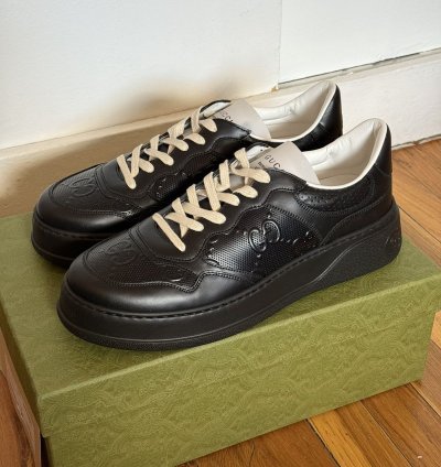 Gucci GG Leather Embossed Sneaker