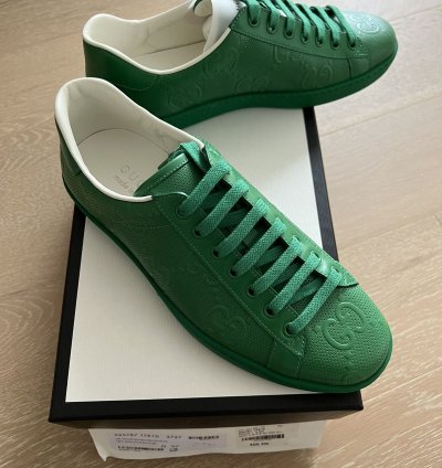 Gucci GG Tennis 20 Green low top Trainer Sneakers
