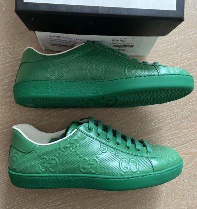 Gucci GG Tennis 20 Green low top Trainer Sneakers