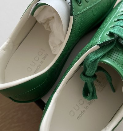 Gucci GG Tennis 20 Green low top Trainer Sneakers