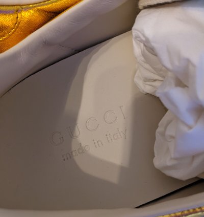 Gucci gold aces