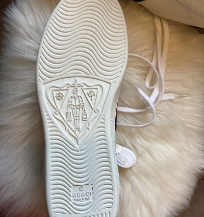 Gucci Gucci Ace Leather White Blue