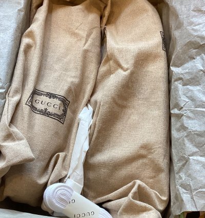 Gucci Gucci Ace Leather White Blue