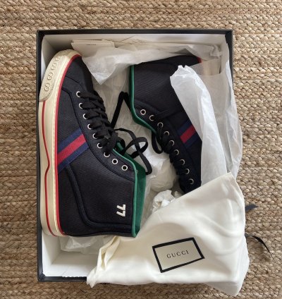 Gucci high top tennis shoe