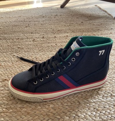 Gucci high top tennis shoe