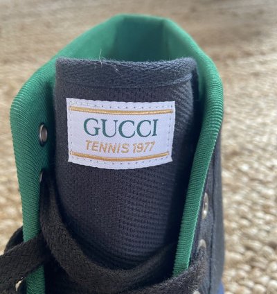 Gucci high top tennis shoe
